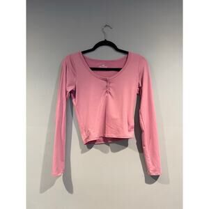 Hollister Must-Have Collection Long Sleeve Henley Top – Size Small